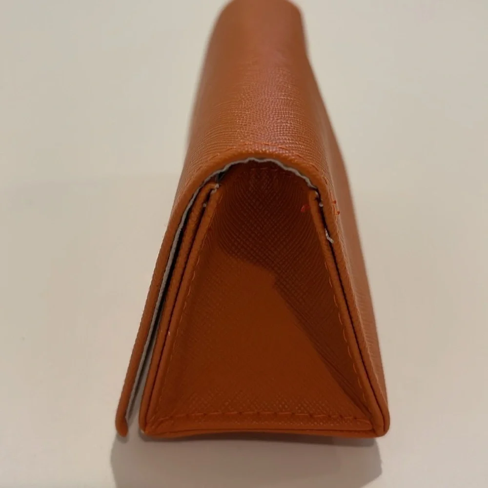 Tory Burch Orange Leather Sunglasses Case